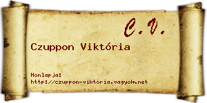 Czuppon Viktória névjegykártya